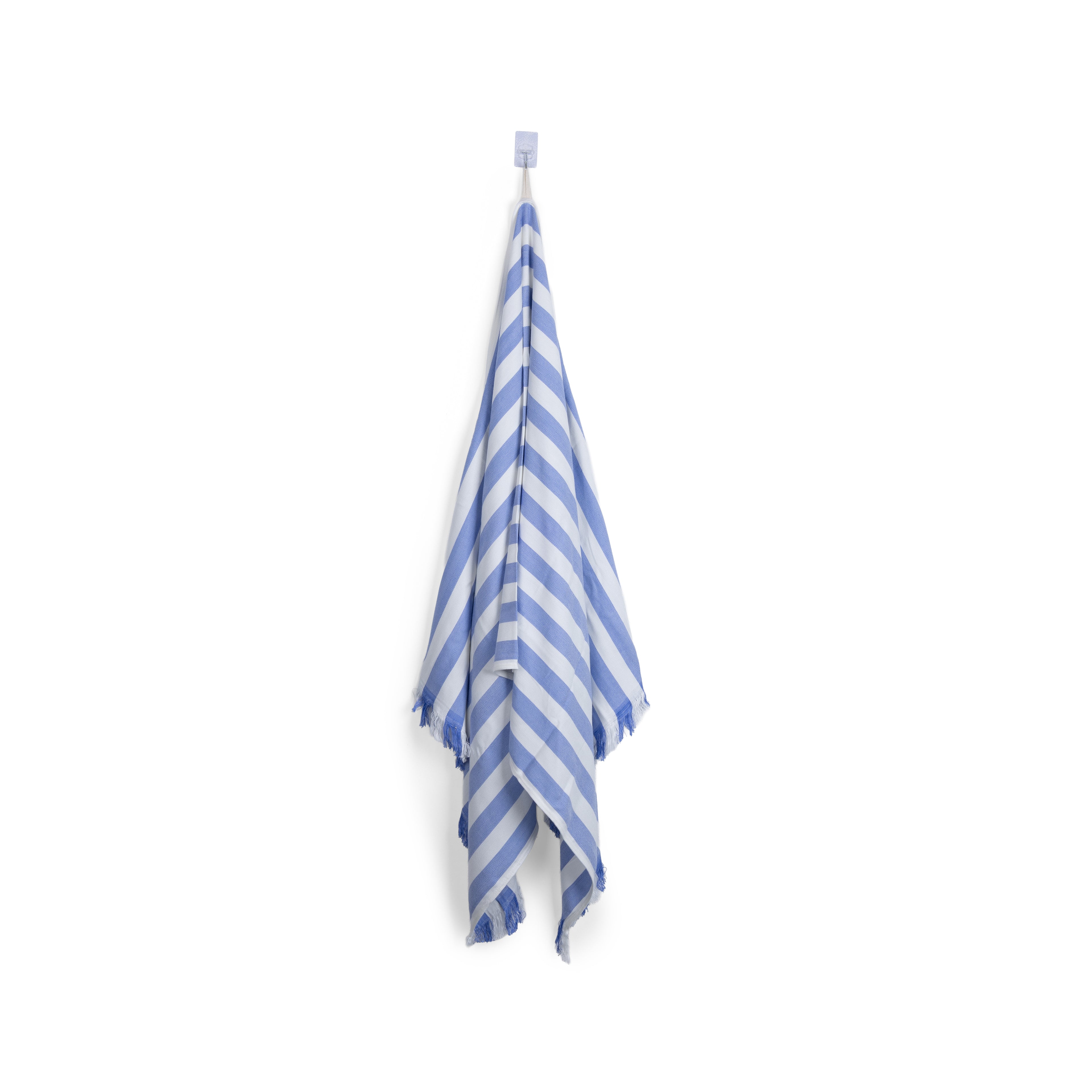 100% Bamboo Stripe Bath Towel - Aqua Marine