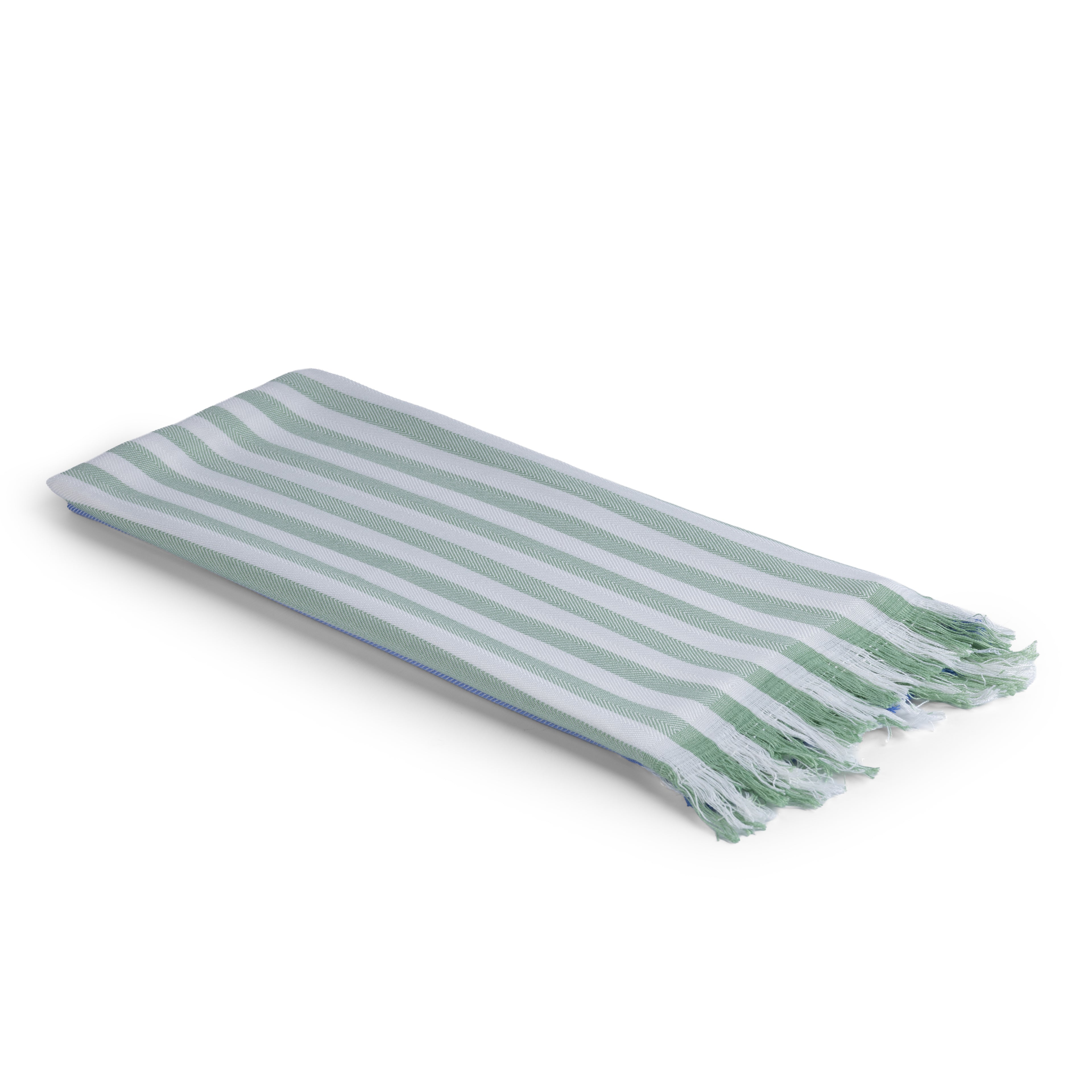 100% Bamboo Checks Bath Towel - Multi Stripe - BG