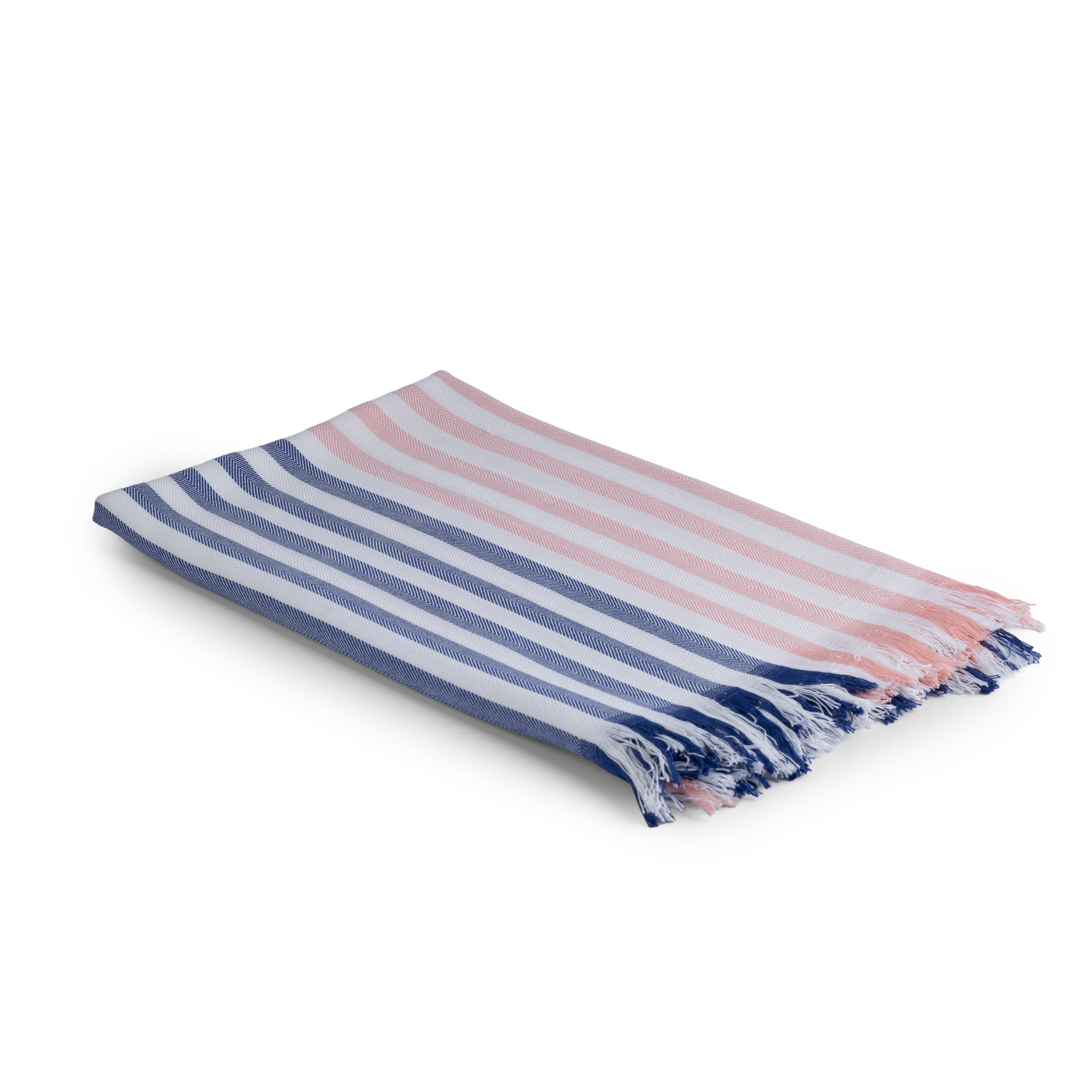 100% Bamboo Checks Bath Towel - Multi Stripe - BP