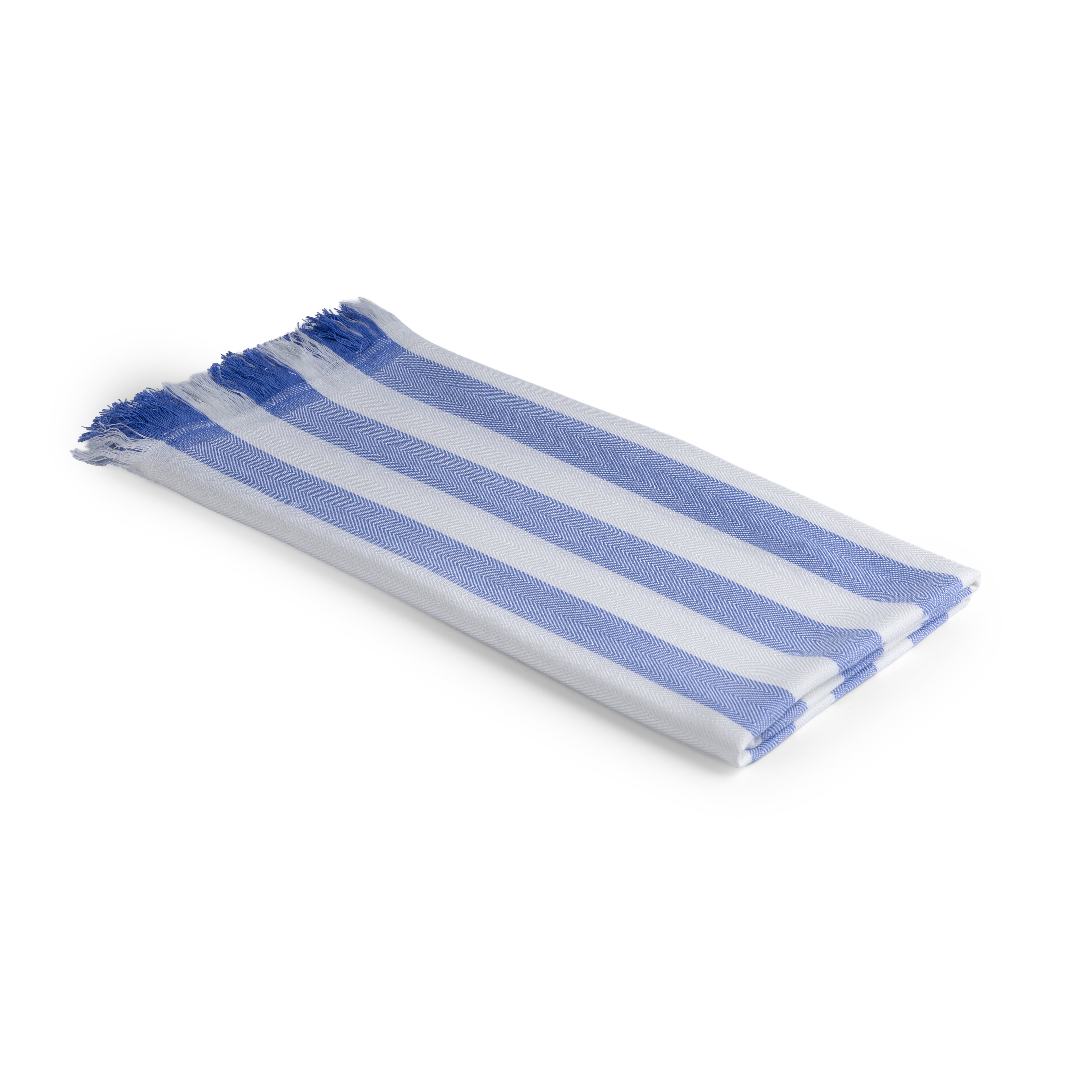 100% Bamboo Stripe Bath Towel - Aqua Marine