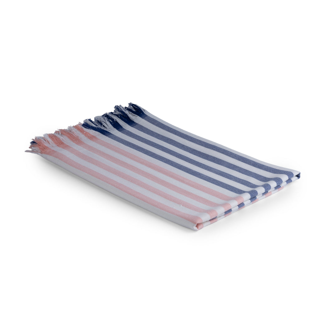 100% Bamboo Checks Bath Towel - Multi Stripe - BP