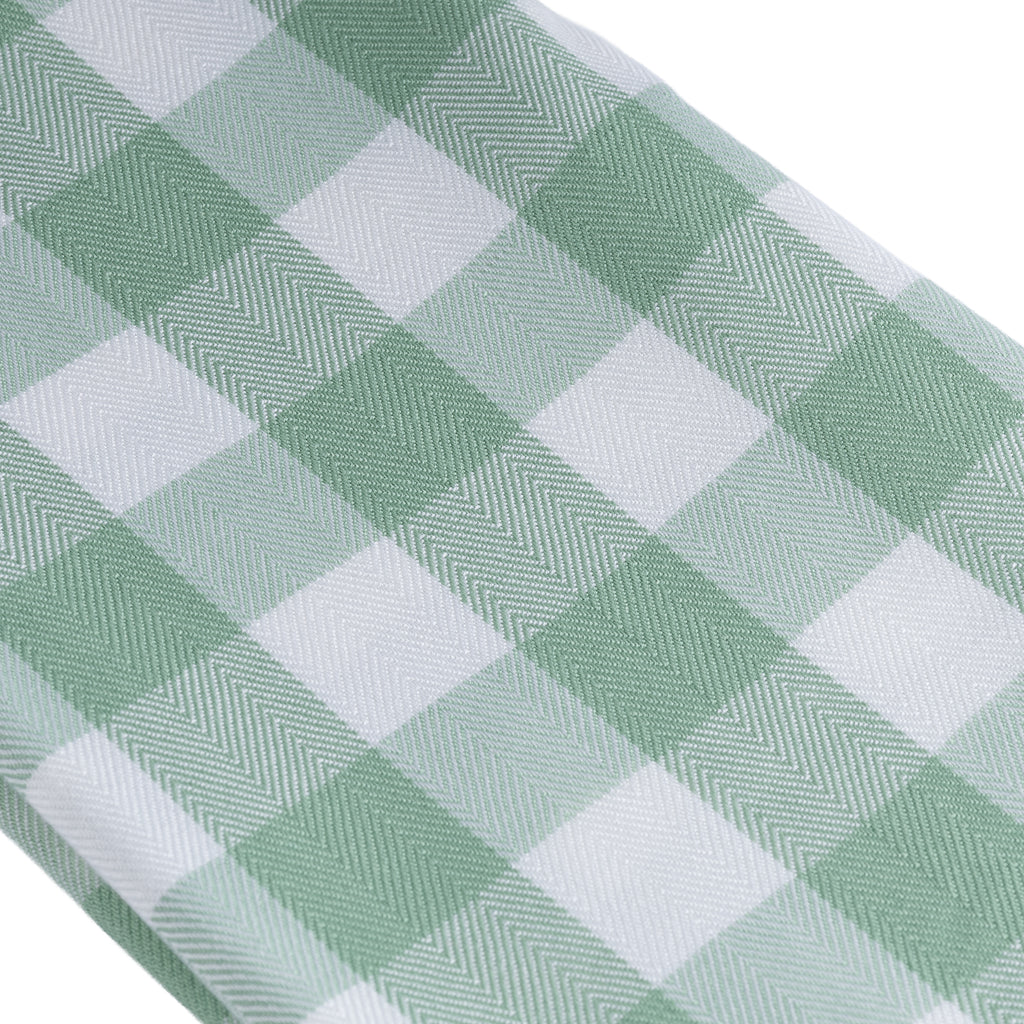 100% Bamboo Checks Bath Towel - Mint Mist
