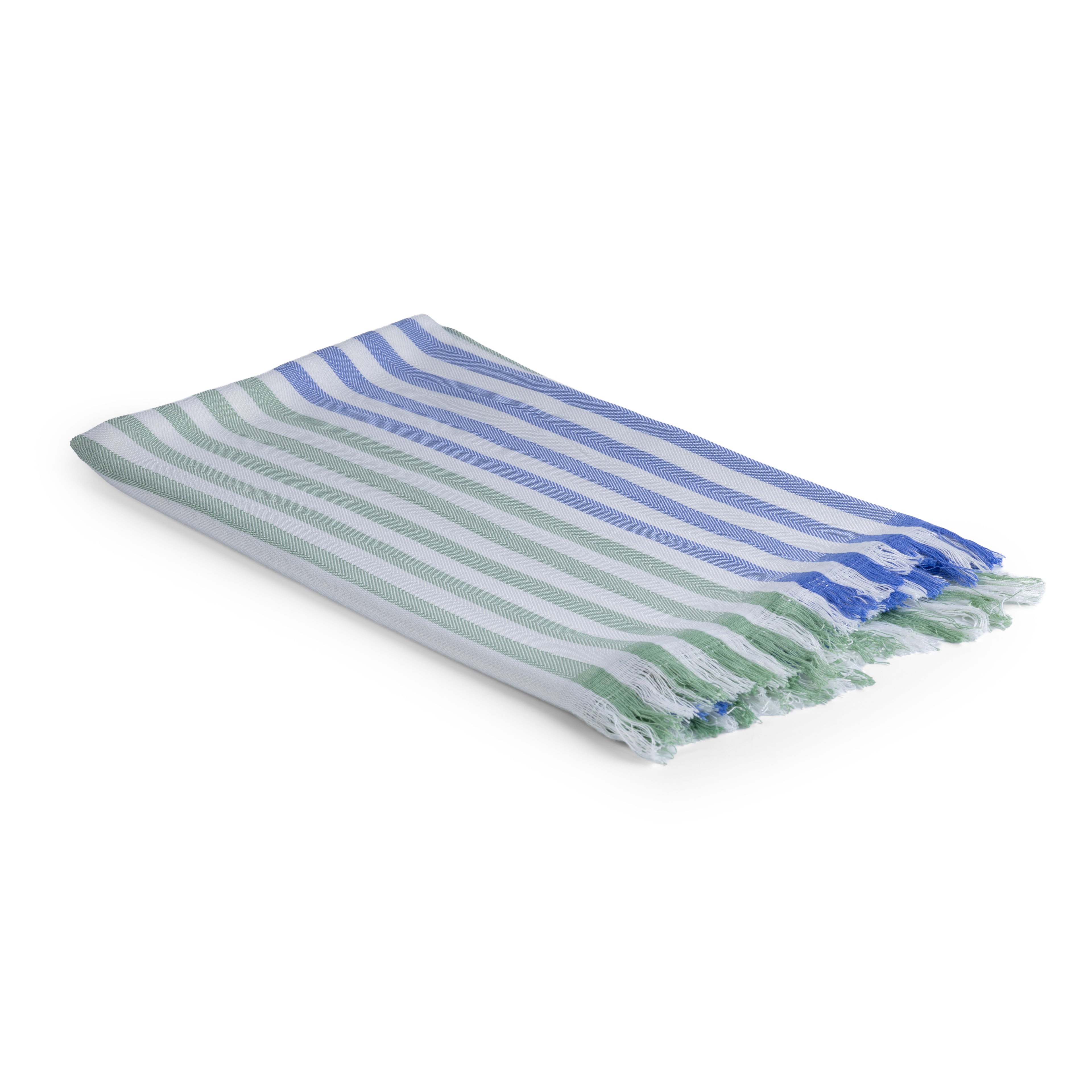 100% Bamboo Checks Bath Towel - Multi Stripe - BG