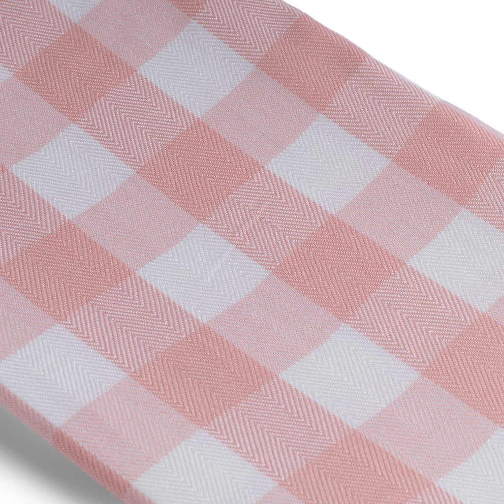 100% Bamboo Checks Bath Towel - Rose Pearl