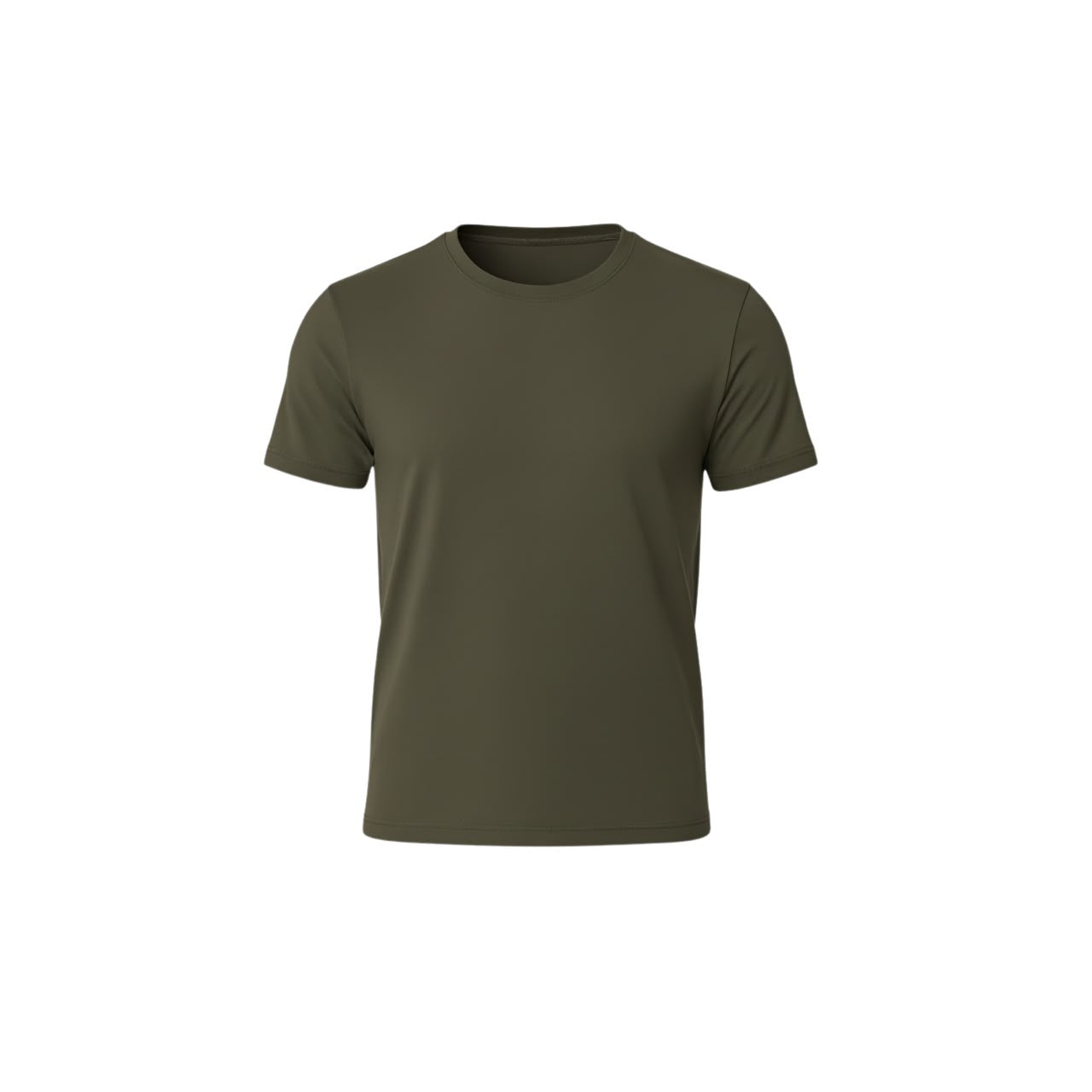 Bamboo Essentials Crew Neck T-Shirt Olive Green