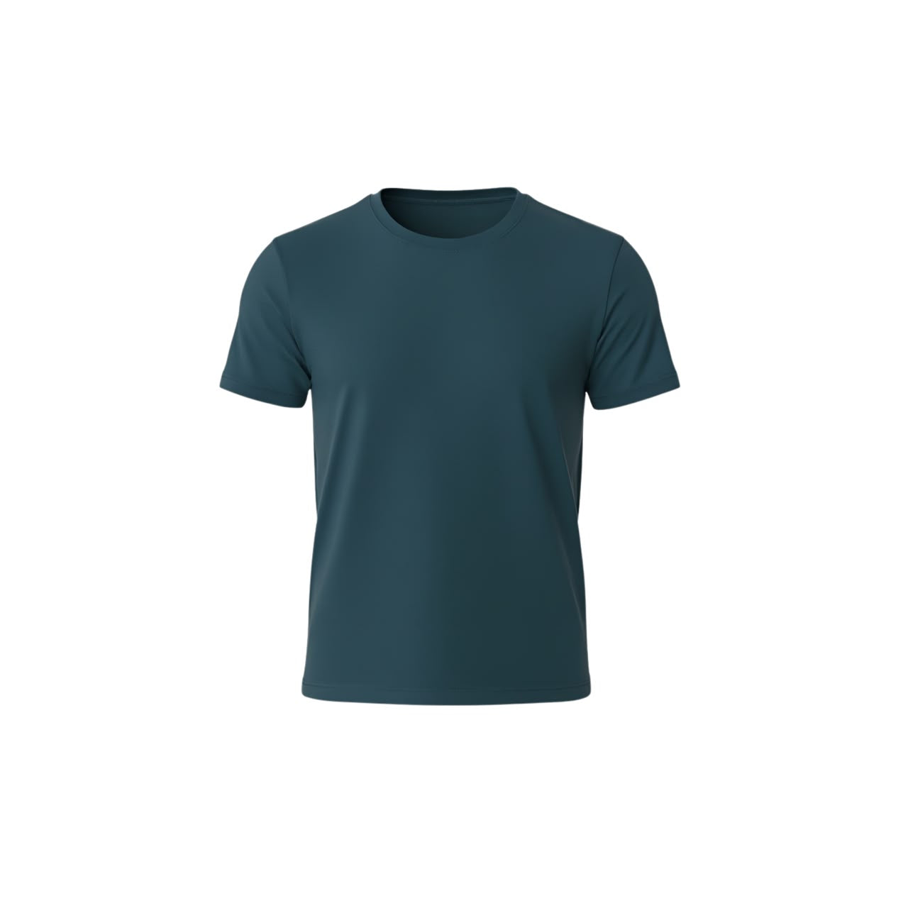 Bamboo Essentials Crew Neck T-Shirt Deep Teal Blue