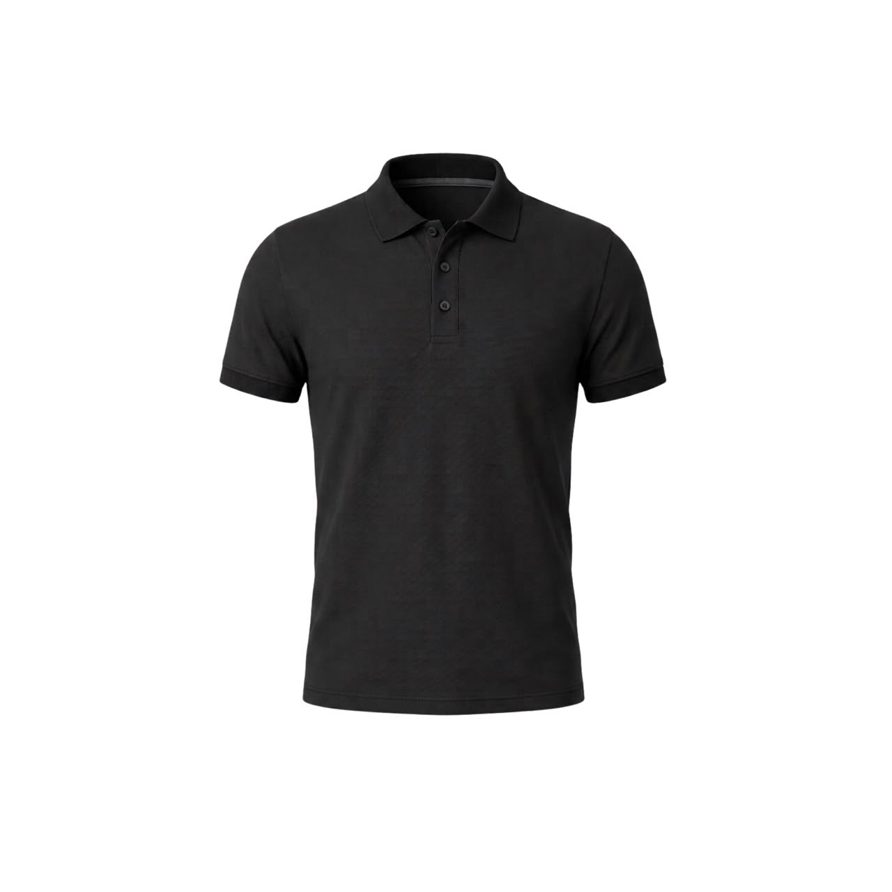 Bamboo Essentials Polo T-Shirt Black